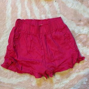 Vibrant High Waist Ruffled Shorts
